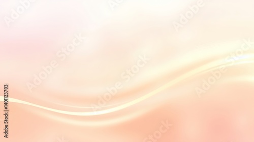 Soft abstract wallpaper, light peach background with a flowing white highlight. Ideal for design projects and digital illustration.