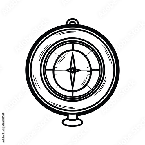 World clock icon silhouette vector with white background
