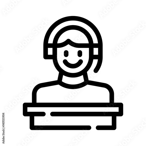 agent line icon