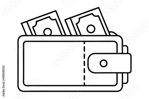 Wallet with Banknote Essential Accessory for Cash Management