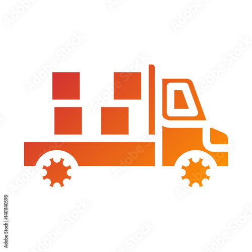 Vector Design Pickup Truck Icon Style