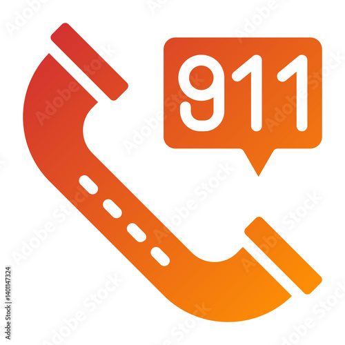 Call 911 Icon Style