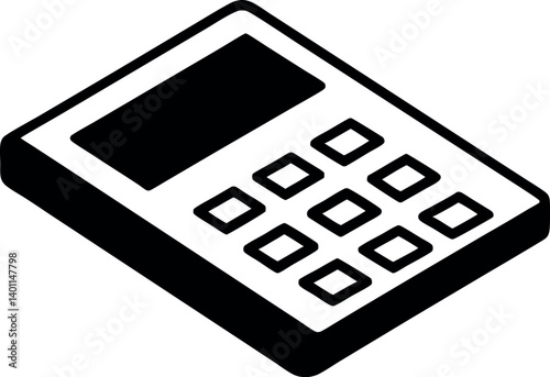 calculator icon, flat design best calculator vector