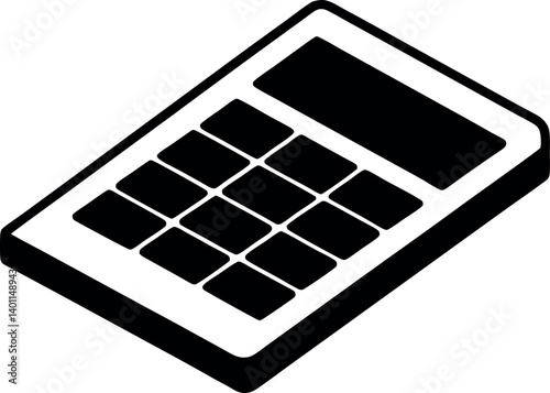 calculator new icon vector simple graphic