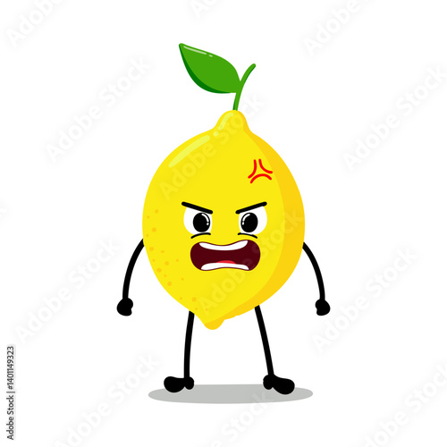 Cute Hand Drawn Lemon Furious