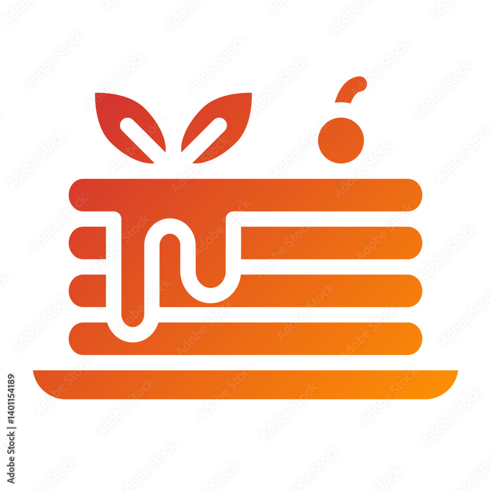 Obraz premium Pancake Icon Style