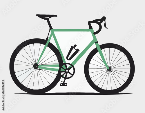 Dessin vectoriel d’un vélo de course