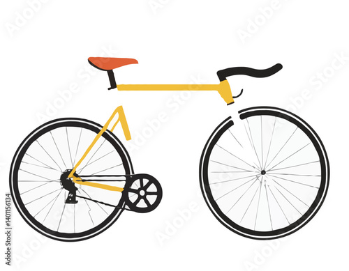 Dessin vectoriel d’un vélo de course