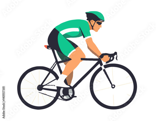 Dessin vectoriel d’un vélo de course