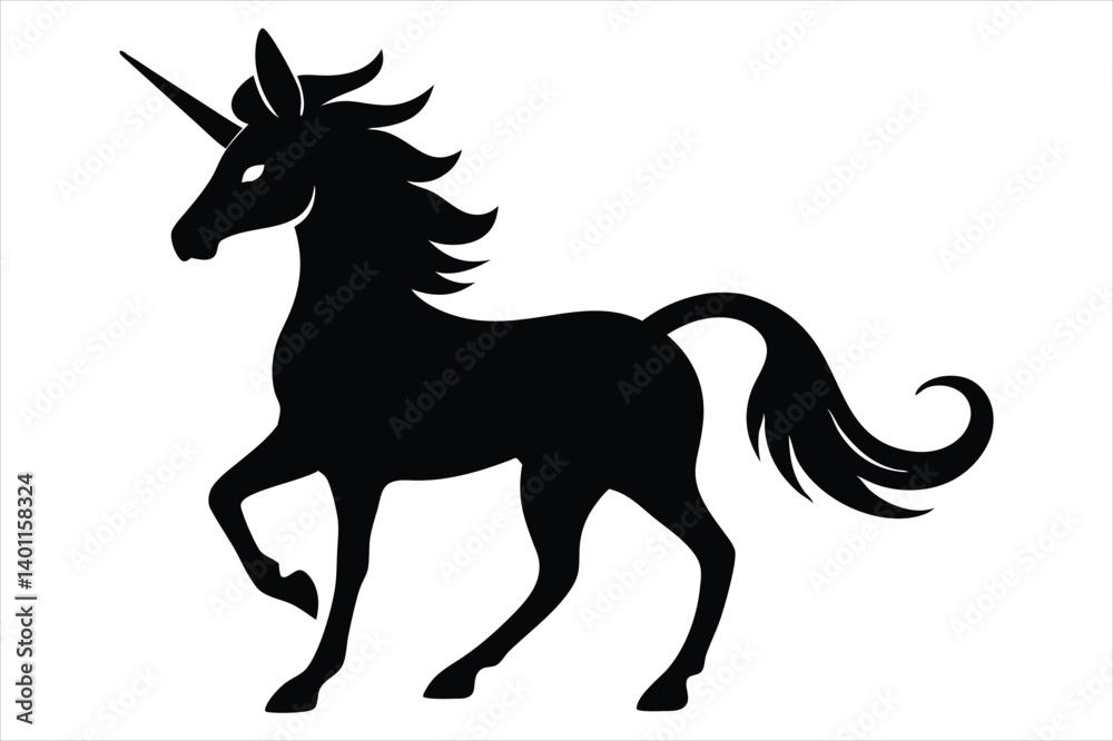 unicorn silhouette vector unicorn silhouette vector