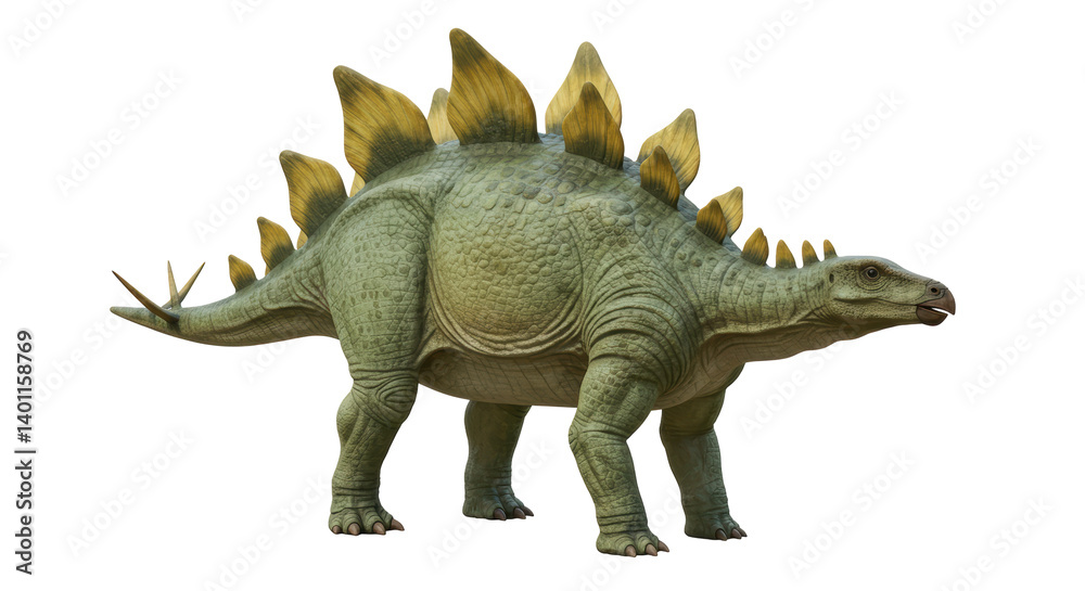 Obraz premium Isolated Stegosaurus Dinosaur
