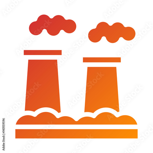 Air Pollution Icon Style
