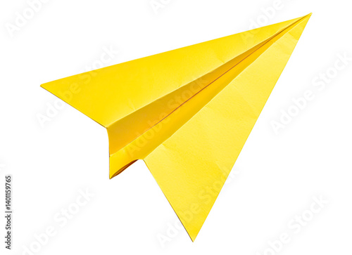 Yellow paper plane