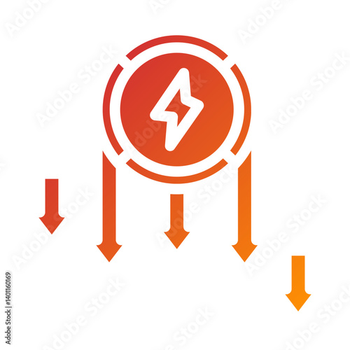 Energy Consumption Icon Style