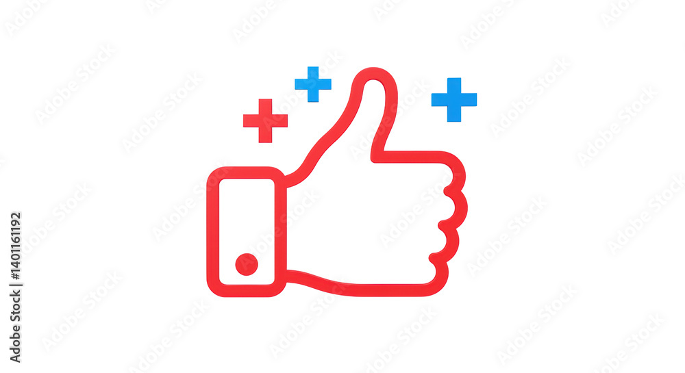 Isolated Like Button Isolated Like Button