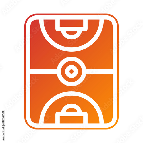 Football Field Icon Style