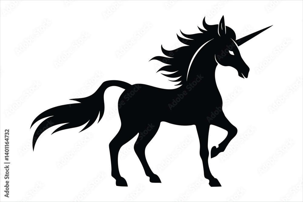 unicorn silhouette vector unicorn silhouette vector