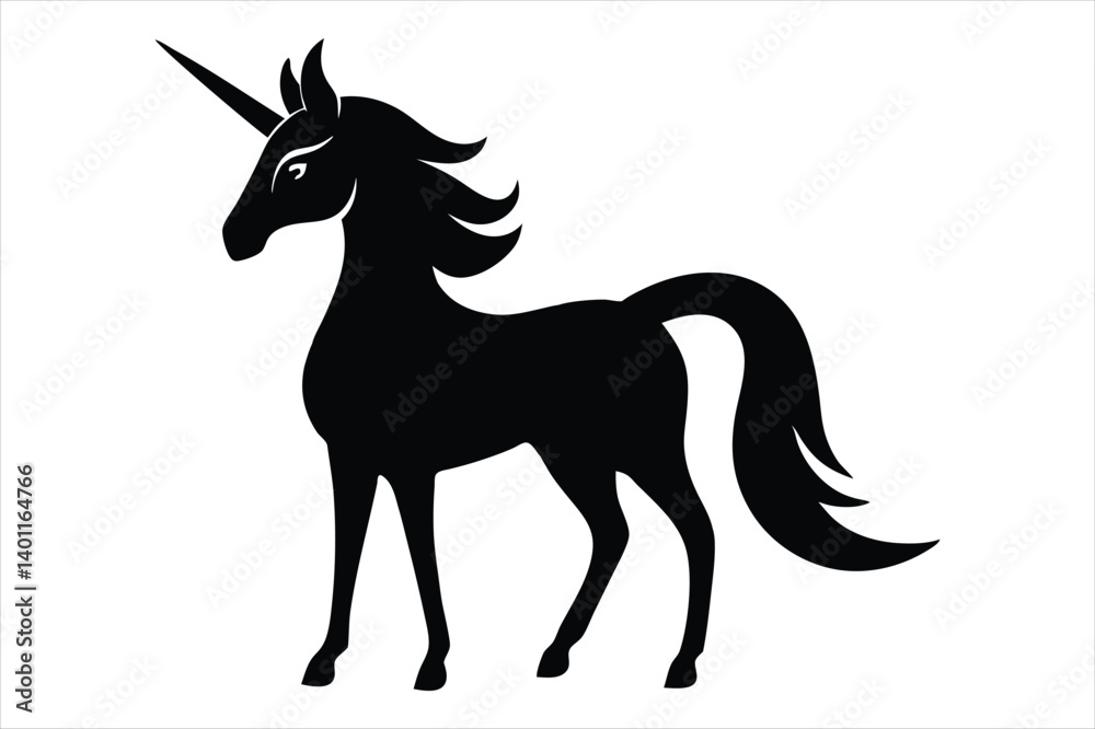 unicorn silhouette vector unicorn silhouette vector