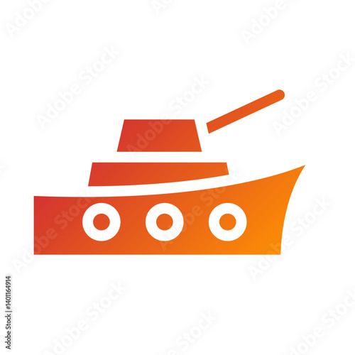 Army Ship Icon Style