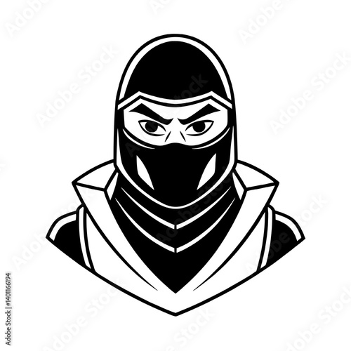 ninja black and white
