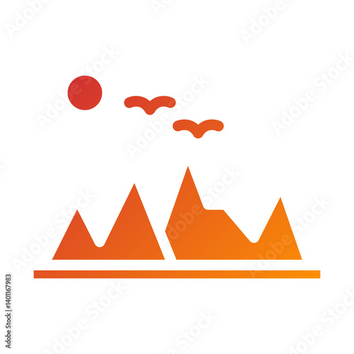 Rocky Mountains Icon Style
