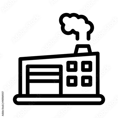 factory shutdown line icon