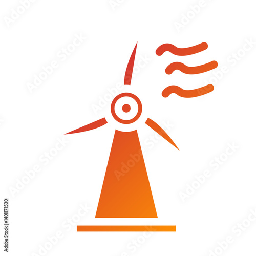 Wind Power Icon Style