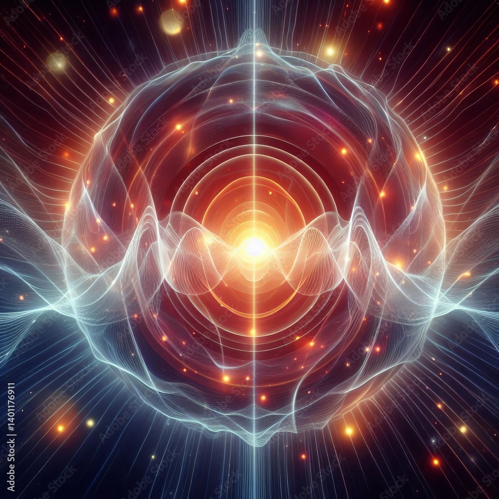 Fototapeta premium Smooth Represents resonance and energy