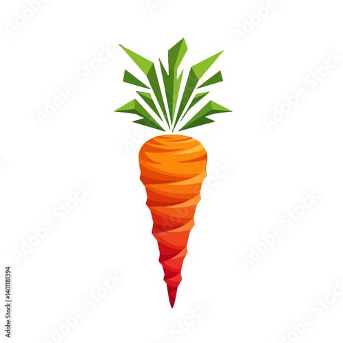 Geometric Carrot Illustration