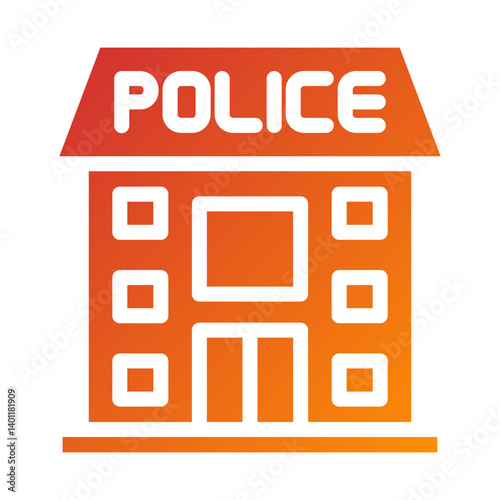 Police Station Icon Style