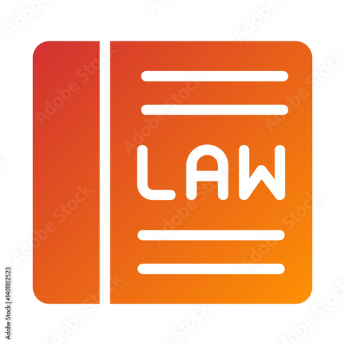 Law Book Icon Style