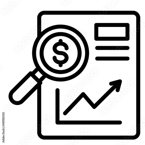 Equity Analysis  Icon Element For Design	