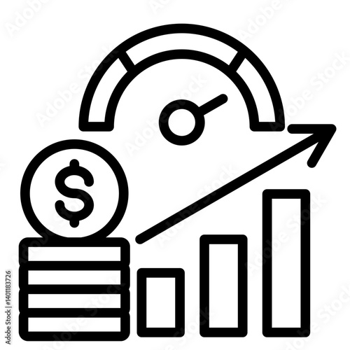 Economic Indicators  Icon Element For Design	
