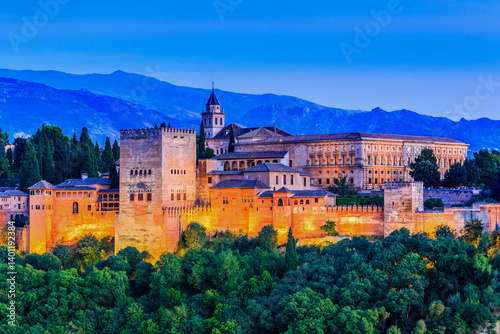 Alhambra of Granada, Spain.
