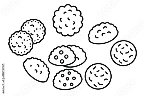 black and white eggs