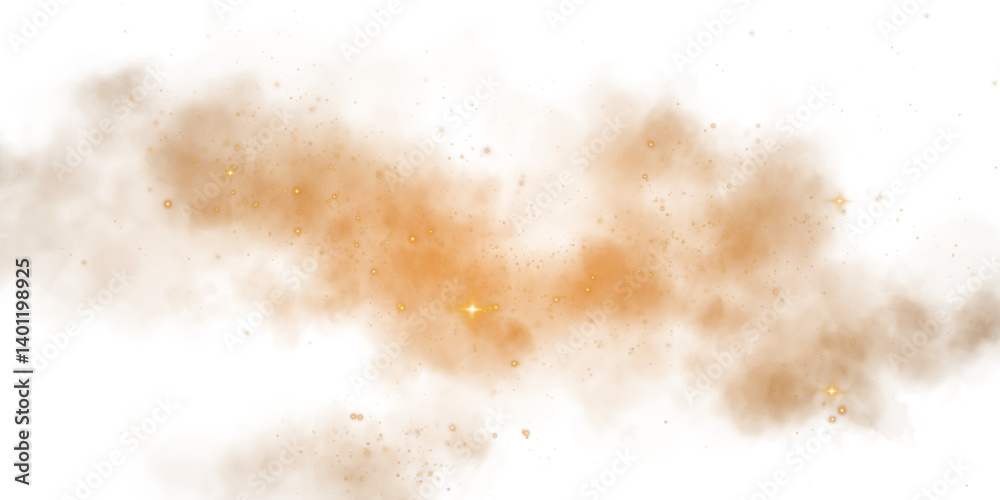 Magic orange smoke with glitter and small particles of twinkling stars. Fog with luminous particles. Orange vapor with stardust. Morning fog over land or water surface, magic haze. Fog or smoke. Smog Magic orange smoke with glitter and small particles of twinkling stars. Fog with luminous particles. Orange vapor with stardust. Morning fog over land or water surface, magic haze. Fog or smoke. Smog