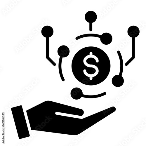 Revenue Stream  Icon Element For Design	