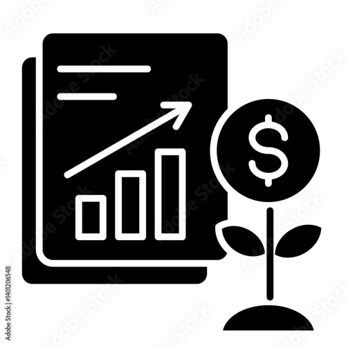 Investment Portfolio  Icon Element For Design	