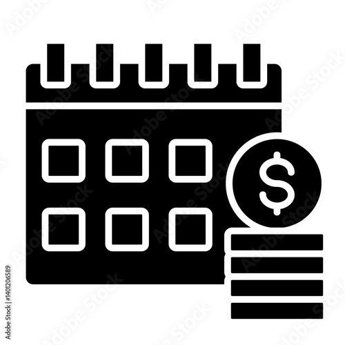 Payment Schedule  Icon Element For Design	