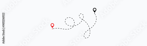 Airplane with dotted line route.  travelling symbol . Transport dot pathes lines traces tourism design vector illustration. EPS 10