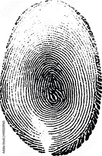 Biomimetic fingermark. Authentication logo ideas.