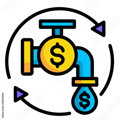 Liquidity Analysis  Icon Element For Design	