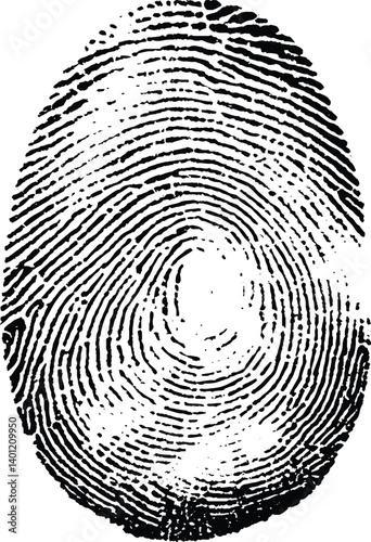 Biomimetic fingermark. Authentication logo ideas.
