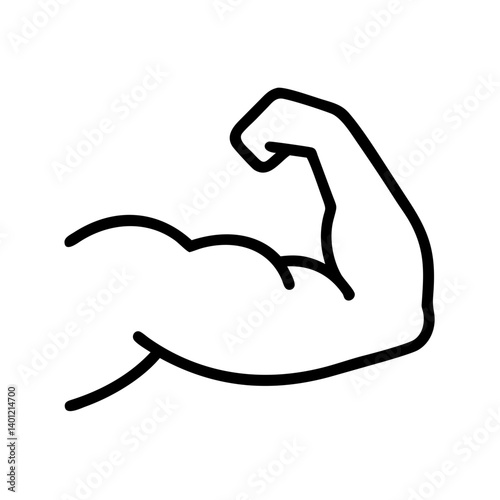 Flexing Bicep Muscle Icon