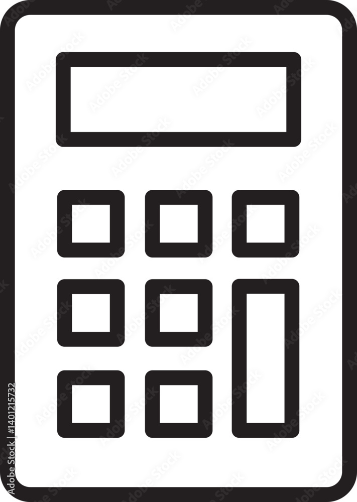 Calculator Vector Icon Stock Illustration Calculator Vector Icon Stock Illustration