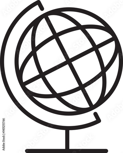 Globe Vector Icon Stock Illustration