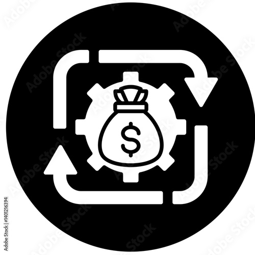Working Capital  Icon Element For Design	