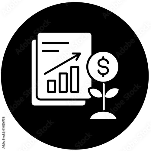 Investment Portfolio  Icon Element For Design	