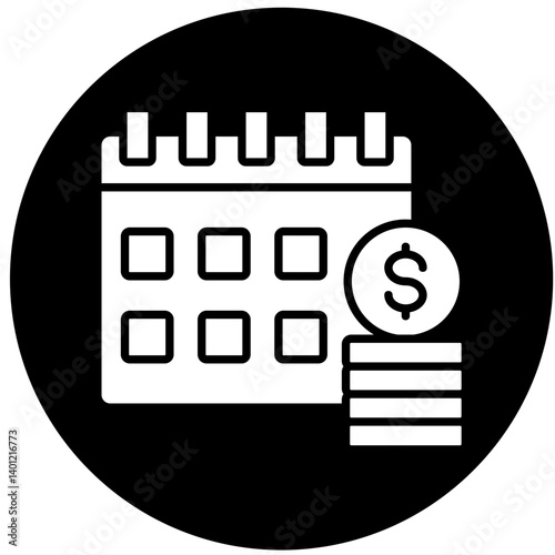 Payment Schedule  Icon Element For Design	