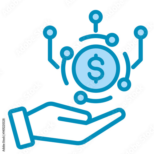 Revenue Stream  Icon Element For Design	